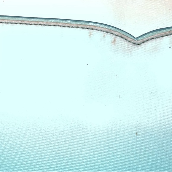 Kate Spade New York Jae Degrade Green Blue Ombré 15” Soft Laptop Sleeve Case - Picture 5 of 6